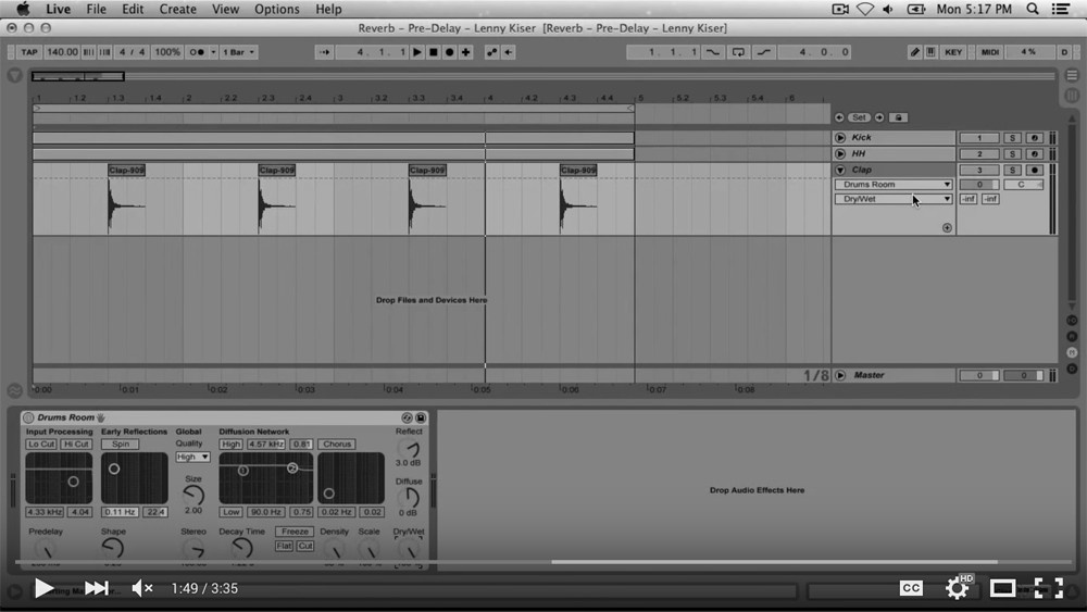 Reverb Predelay Clap Video